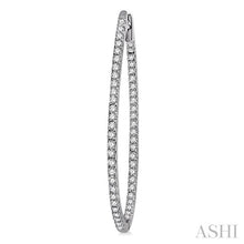 Load image into Gallery viewer, Diamond Hoop Earrings