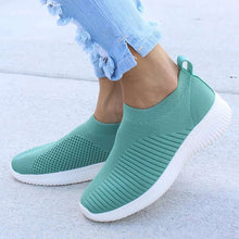 Load image into Gallery viewer, https://ae01.alicdn.com/kf/HTB1Yc9DbjnuK1RkSmFPq6AuzFXaA/Women-Shoes-Knitting-Sock-Sneakers-Women-Spring-Summer-Slip-On-Flat-Shoes-Women-Plus-Size-Loafers.jpg_Q60.jpg
