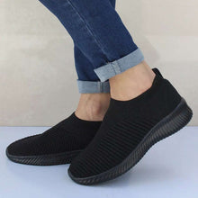 Load image into Gallery viewer, https://ae01.alicdn.com/kf/HTB12l1sbjzuK1RjSsppq6xz0XXah/Women-Shoes-Knitting-Sock-Sneakers-Women-Spring-Summer-Slip-On-Flat-Shoes-Women-Plus-Size-Loafers.jpg_Q60.jpg
