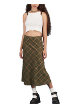 Load image into Gallery viewer, ALLNeon e-girl a cuadros de alta cintura faldas de sirena mujeres Streetwear faldas largas de algodón Chic Vintage Y2K Style Ladies Bottoms verano
