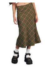 Load image into Gallery viewer, ALLNeon e-girl a cuadros de alta cintura faldas de sirena mujeres Streetwear faldas largas de algodón Chic Vintage Y2K Style Ladies Bottoms verano
